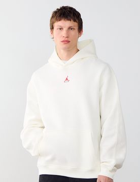 Hoodie Brooklyn beige/rouge m