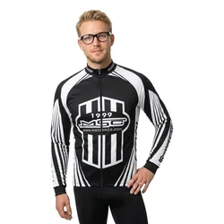 Maglia A Maniche Lunghe Black / White
