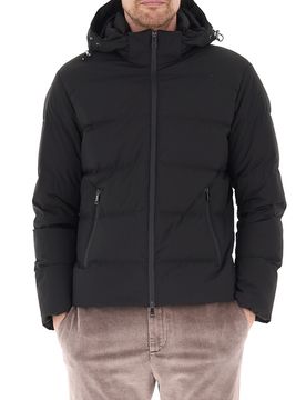 Piumino con cappuccio NERO L