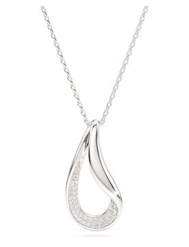 Classica AnhÃ¤nger, Rundschliff, Lang, WeiÃŸ, Sterlingsilber Unisex OS