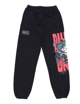 Pantalone Tuta Felpato Uomo Party Hard Skull Sweatpants Black