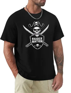 Raider Nation skull shield T-Shirt Basic Short Sleeve T-Shirt for Men - Aliexpress - FashionsVida