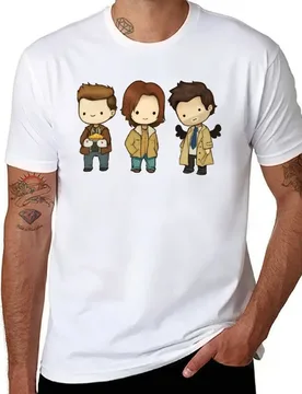 Dean Castiel Sam Supernatural T-Shirt man t shirts high quality luxury brand graphic t shirts for man T-Shirt - Aliexpress - FashionsVida