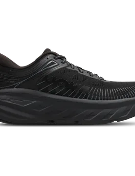 Bondi 7 Men's Sneakers - Black - Size 9 - Mesh/Synthetic - Black - Size: 9 - HOKA - FashionsVida