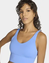 Womens Reggiseno Sportivo Con 3 Strisce Studio All Me Light Support - Blu, blu blu Donna taglia XL