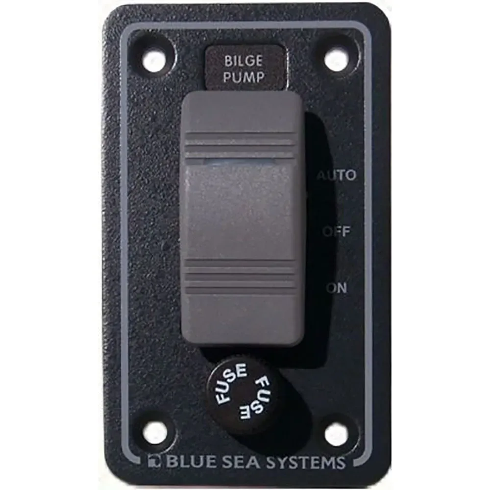 Contura Waterproof Bilge Pump Control Panel Switch Black / Grey One Size unisex - Blue Sea Systems - FashionsVida