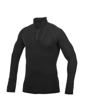 Lite Zip Turtleneck Schwarz L - Woolpower - FashionsVida