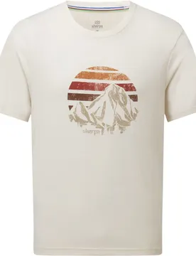 Bali Retro Sunset Herren T-Shirt, braun M