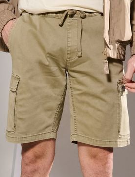 Pantaloncini cargo - verde scuro