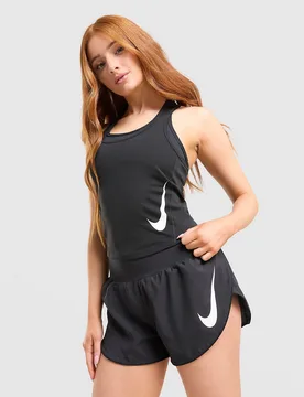 Womens Canotta Running Tempo Swoosh - Nero, nero nero Donna taglia XXS - Nike - FashionsVida