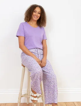 Womens Melbury Muslin Trousers Daisy Bell - Purple - Size X-Small - Kite Clothing - FashionsVida