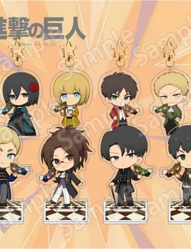 Anime Attack On Titan Mikasa Eren Levi Masquerade Q Version 6‑10cm Acrylic Stand Keychain Desktop Ornament Collectible Fan Gift - Aliexpress - FashionsVida