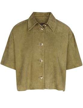 Chaqueta de cuero EVELINE oliva 40
