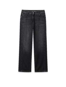 Jeans Wide Leg noir 42 - Luisa Cerano - FashionsVida
