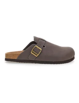 Ciabatte marroni con fibbia e sottopiede in vera pelle S11U700 41 - Superga - FashionsVida