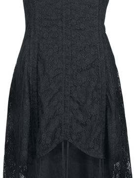 Gothic Kleid knielang - Nala Dress - M bis 3XL - für Damen - Größe 3XL - schwarz - Frauen - female