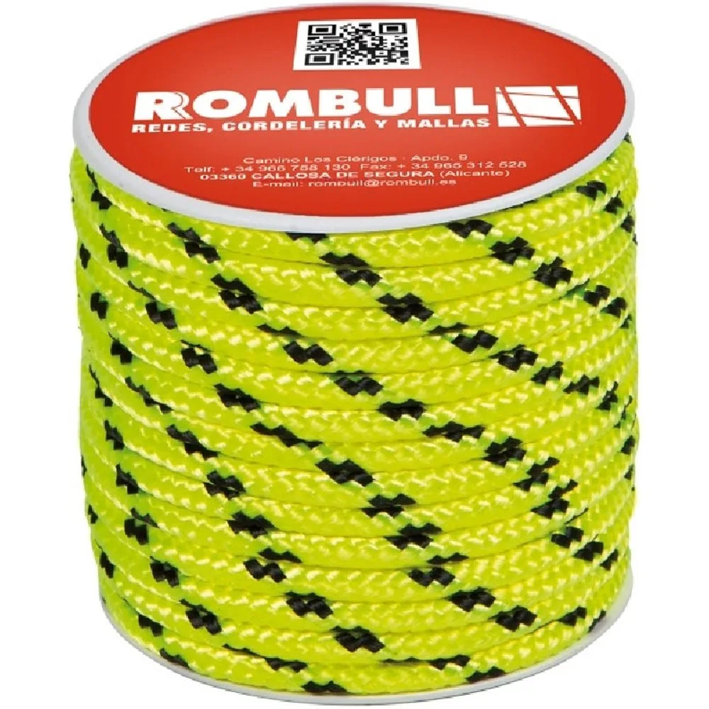 Carrete Cuerda Poliéster Flúor Trenzada con alma 25 m - ROMBULL - FashionsVida