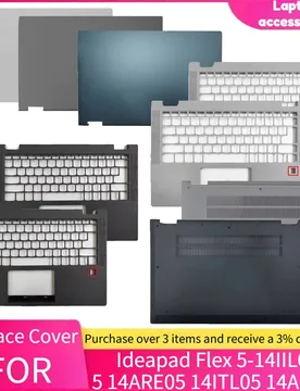 Metal LCD Back Cover Palmrest Top Case Hinge Bottom Cover For Lenovo Ideapad Flex 5-14IIL05 5 14ARE05 14ITL05 14ALC05 - Aliexpress - FashionsVida