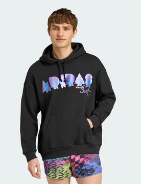 Mens X Jeremy Scott Hoodie - Black - Size X-Small - ADIDAS Sportswear - FashionsVida