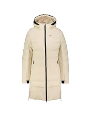 Cappotto invernale da donna Esbjerg con cappuccio beige 46
