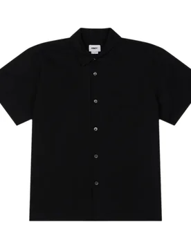 Camicia obey wire woven ss - black - OBEY - FashionsVida