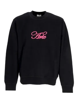 Felpa Leggera Girocollo Uomo Logo Crewneck Black - Arte - FashionsVida