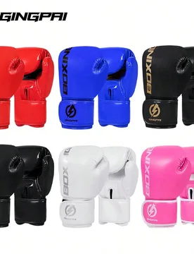 Guantes de boxeo juveniles, guantes de lucha acolchados y transpirables para adultos, entrenamiento de Muay Thai - Shein - FashionsVida