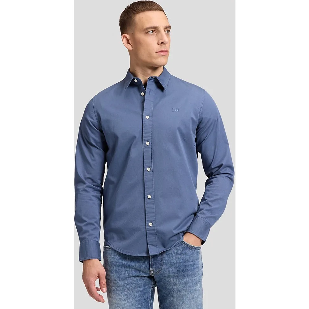 Camisa de hombre de manga larga de corte regular - Lee - FashionsVida