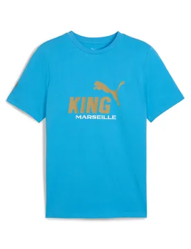 T-Shirt-Logo OM King 2025/26 - Bleu - male - Size: M - Puma - FashionsVida