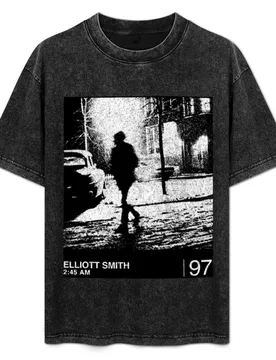 Elliott SmithElliott Smith 45am Minimalist T-Shirt Plus Size Workout Short Sleeve Top - Aliexpress - FashionsVida
