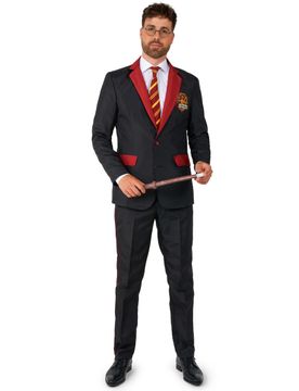 Mr. Gryffindor-Kostüm für Herren Suitmeister schwarz-rot-gelb - male