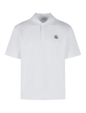 Moncler Polo in cotone bianco