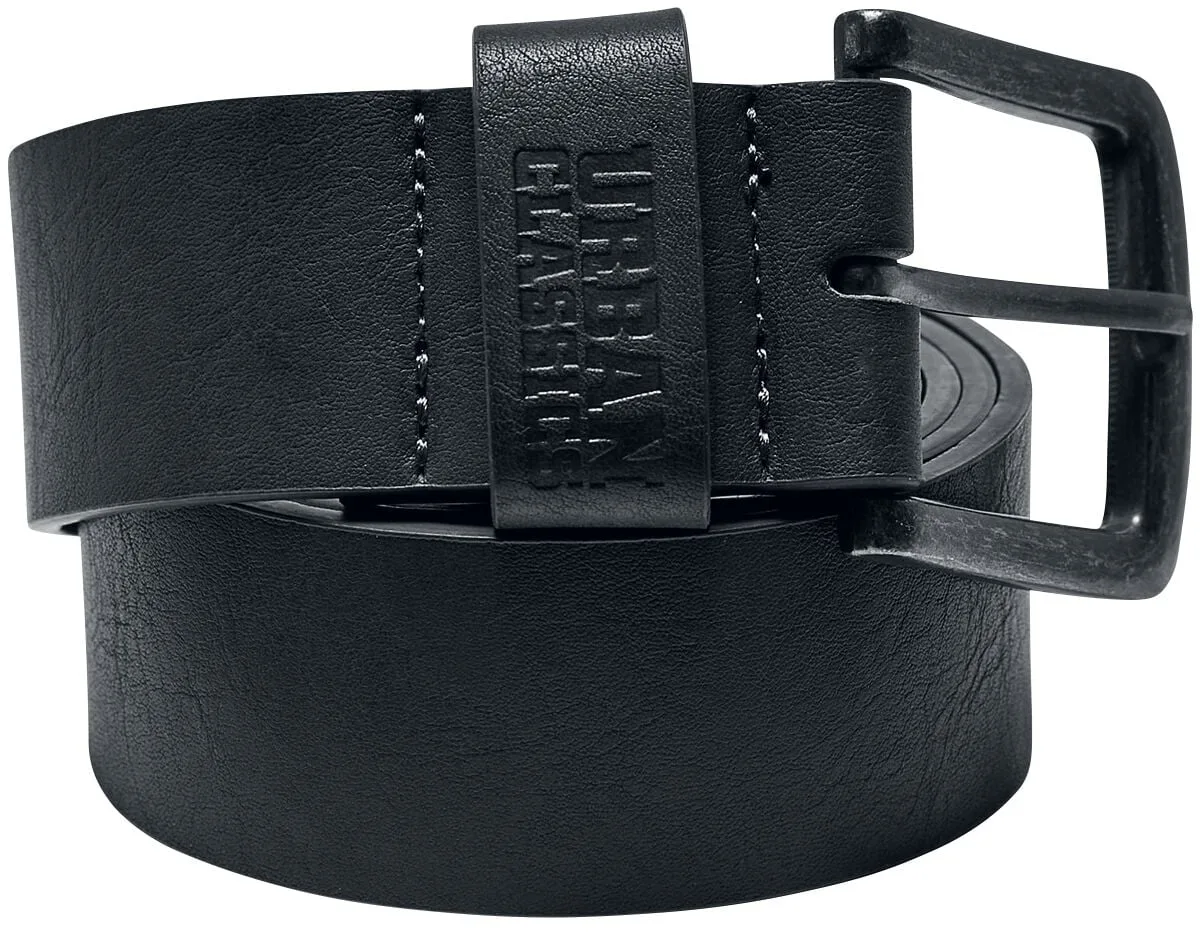 Gürtel - Leather Imitation Belt - grau - Unisex - unisex - Urban classics - FashionsVida