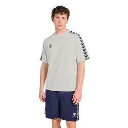 T-shirt à Manches Courtes Root Black/Grey Stripe L Homme