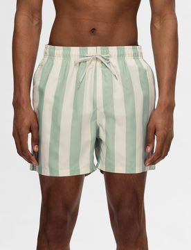 SELECTED Bermudas beige / verde