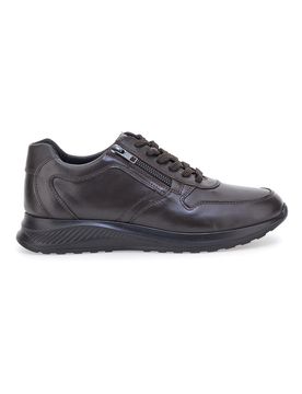 Sneakers marroni in pelle con zip laterale 23066510 42