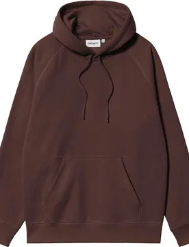 Sweat confortable à capuche - Hooded Chase Sweat Palisander Gold en Coton - Taille L - Marron - Carhartt WIP - FashionsVida