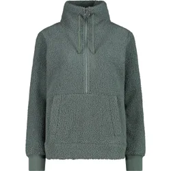 Sweat Damen Rollkragenpullover, grün 38