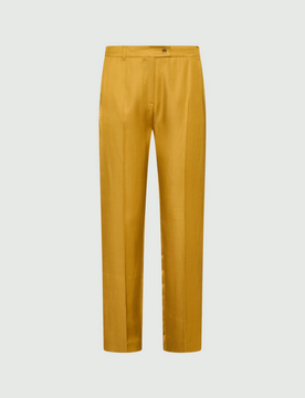 Pantalone chino donna cognac