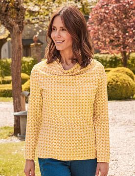 Langarmshirt Kuschelweich - Safrangelb - female - Size: 44