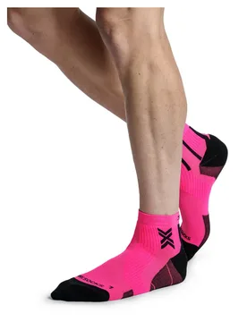Calzini Corti Run Perform Fluo Pink / Black EU 42-44 - X-SOCKS - FashionsVida