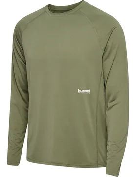 Langarmshirt Pulse - Vert - male - Size: S - Hummel - FashionsVida
