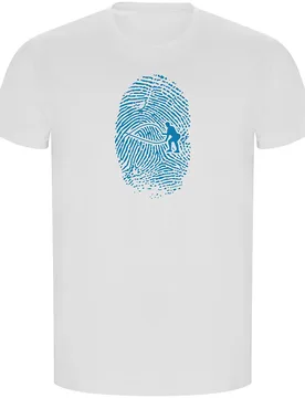 T-shirt à Manches Courtes Crossfit Fingerprint Eco White M - Kruskis - FashionsVida