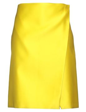 Falda midi Mujer Amarillo 36 Mujer