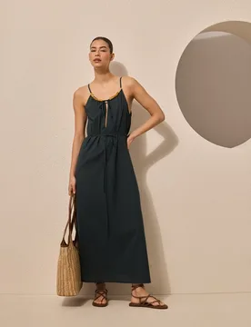 Vestido de tirantes trenzado - Énfasis - FashionsVida