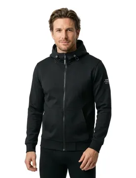 Ecoalf Felpa Con Zip Agadir Black S
