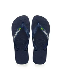 Brasil Logo blu con logo bianco