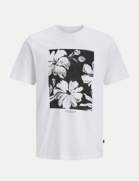 T-Shirt mit Fotoprint Weiß XL