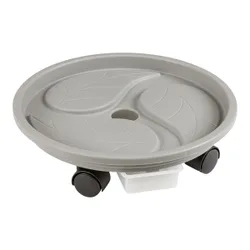 Pflanzenroller mit Auffangfach grau
