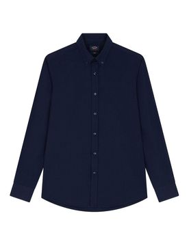 Camicia In Popeline Con Logo